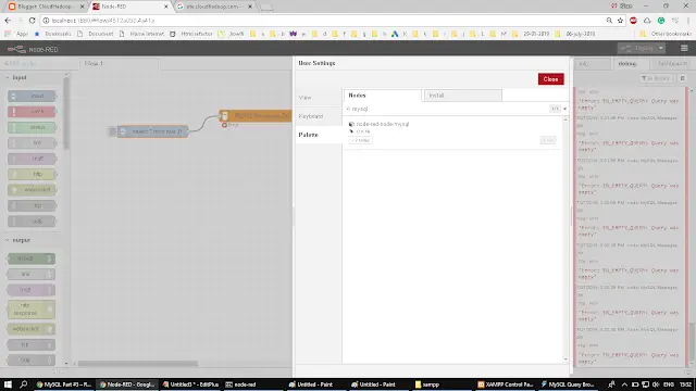 mysql node install node red dashboard