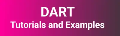 Dart tutorial examples/ Flutter By Examples