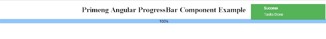 primeng Angular Progressbar dynamic example