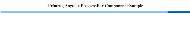 primeng Angular Progressbar indeterminate example