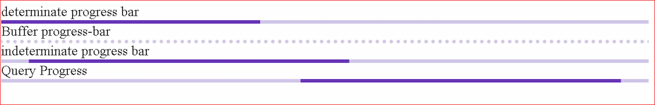 Angular material progress bar example